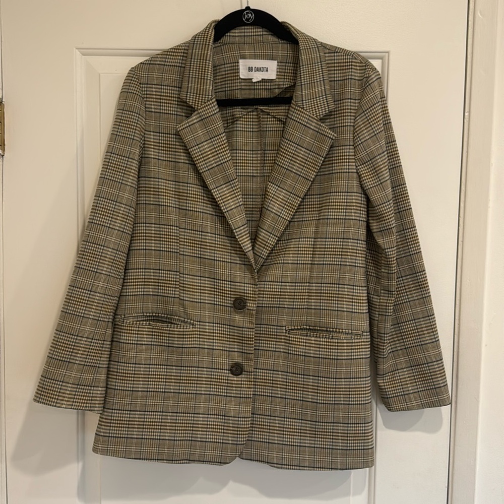 BB Dakota Plaid Blazer